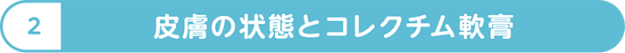 皮膚の状態とコレクチム軟膏